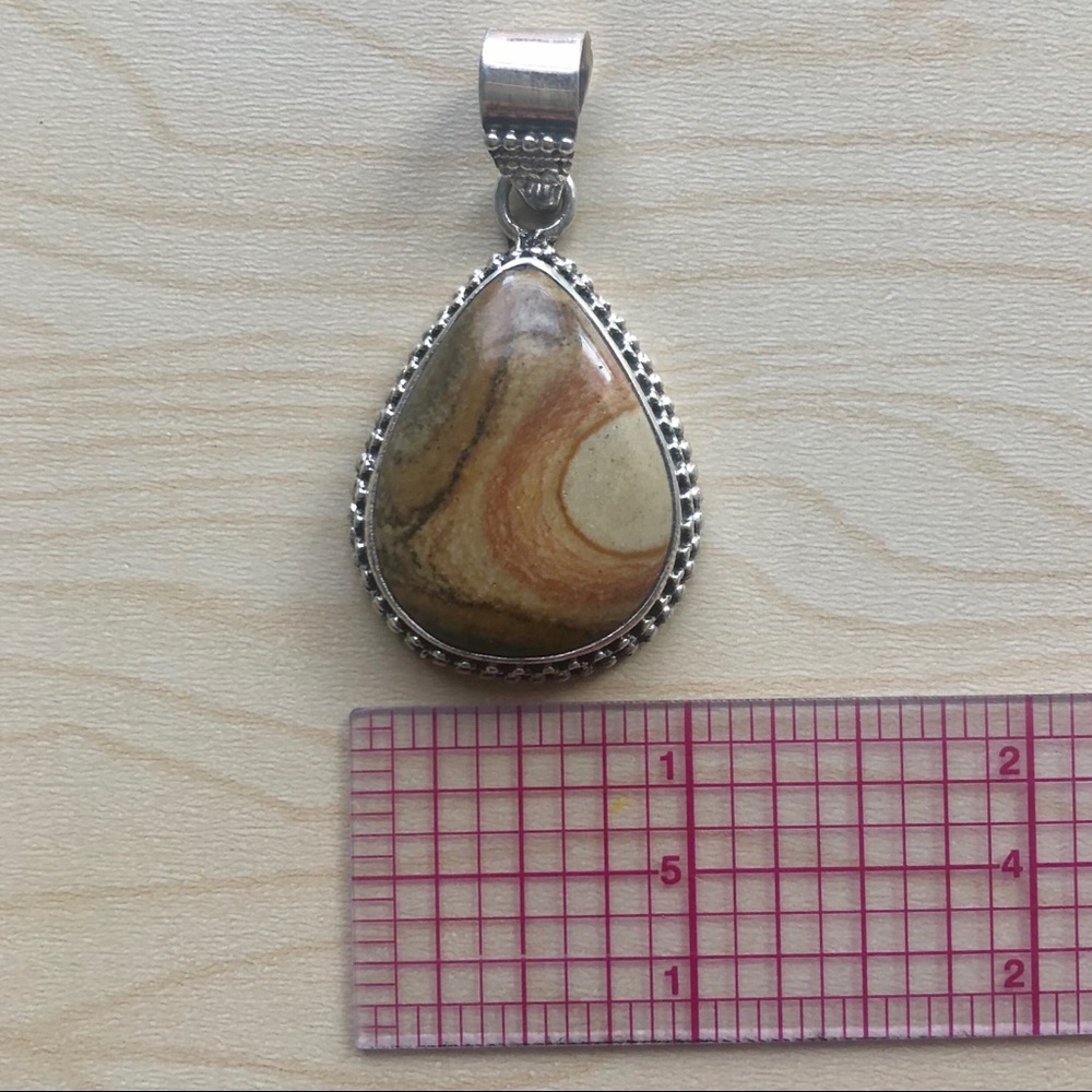 Handmade Jasper Pendant - Picture 2 of 6